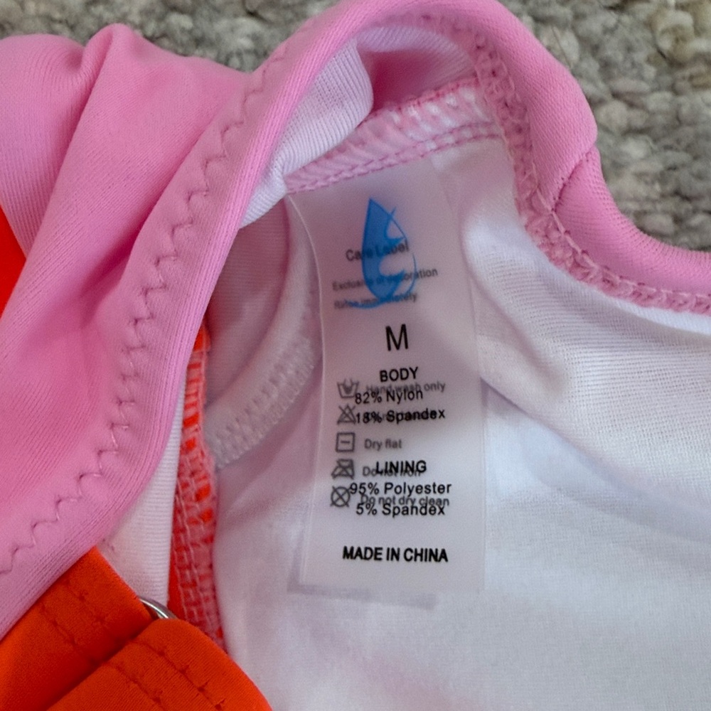 Pink and Orange Two-piece swimsuit - Picture 4 of 6